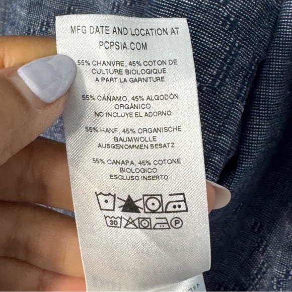 Patagonia Men’s Back Step Goshawk Dobby New Navy Shirt Sz M - Picture 12 of 14